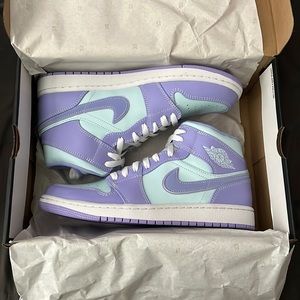 BRAND NEW MID purple pulse Jordans